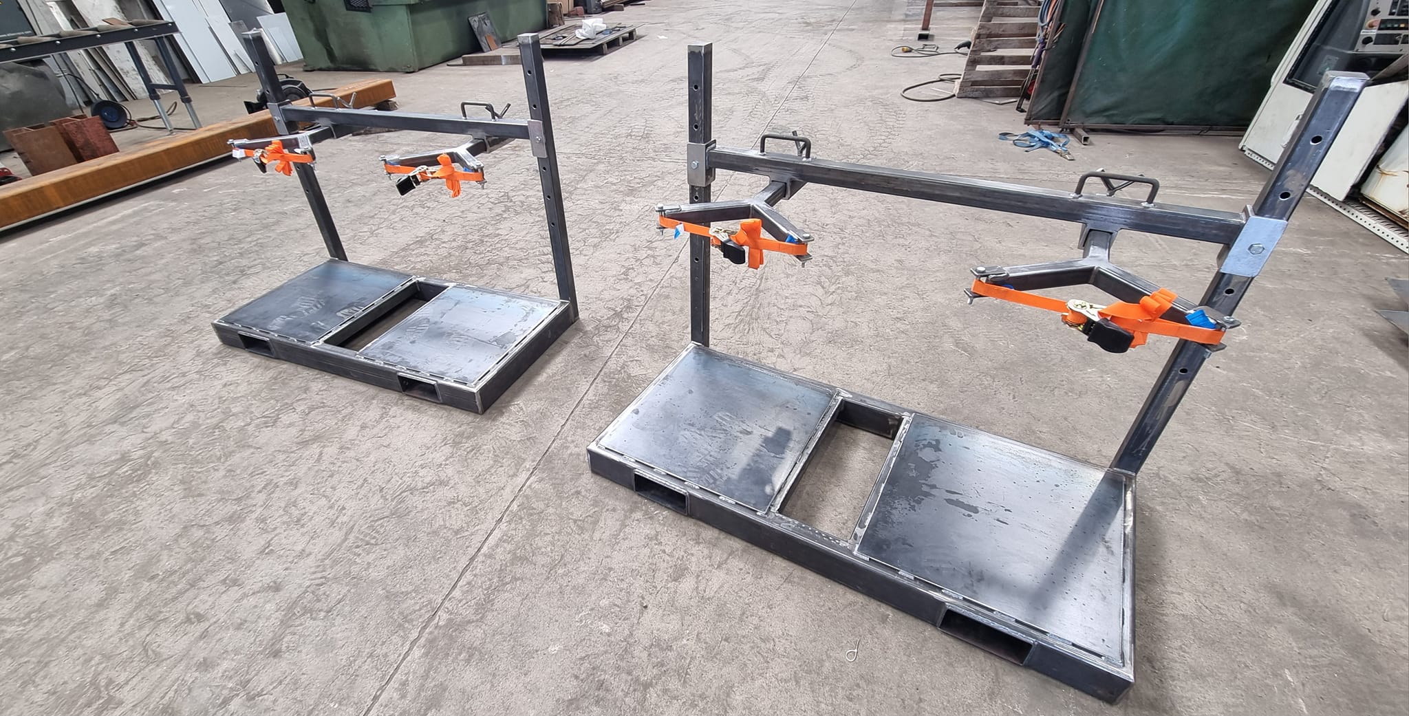 Fabrication frames with clamps