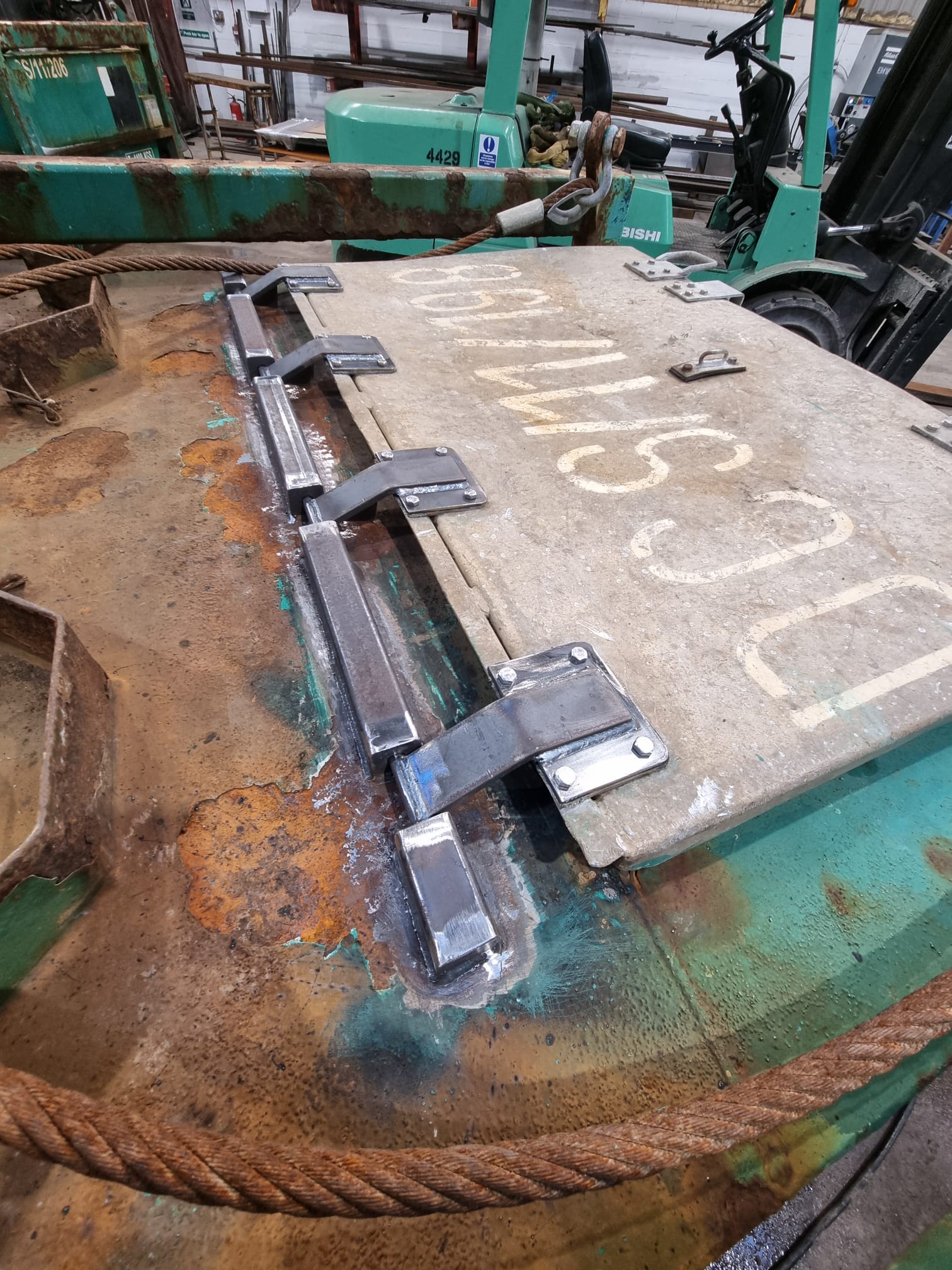 Hinge brackets fabrication